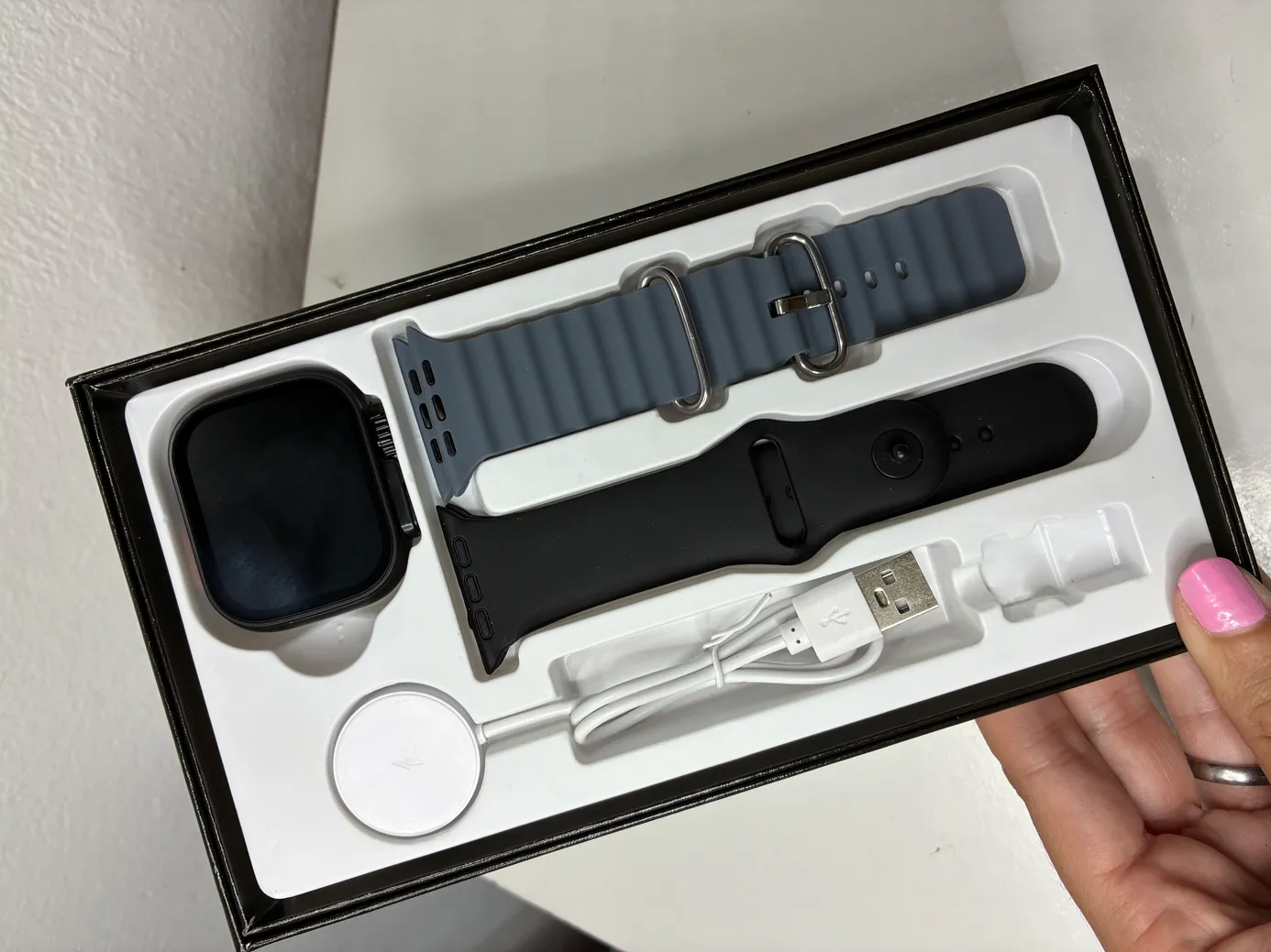 Cofre de Smartwatch Ultra 3, amoled con 2 mallas