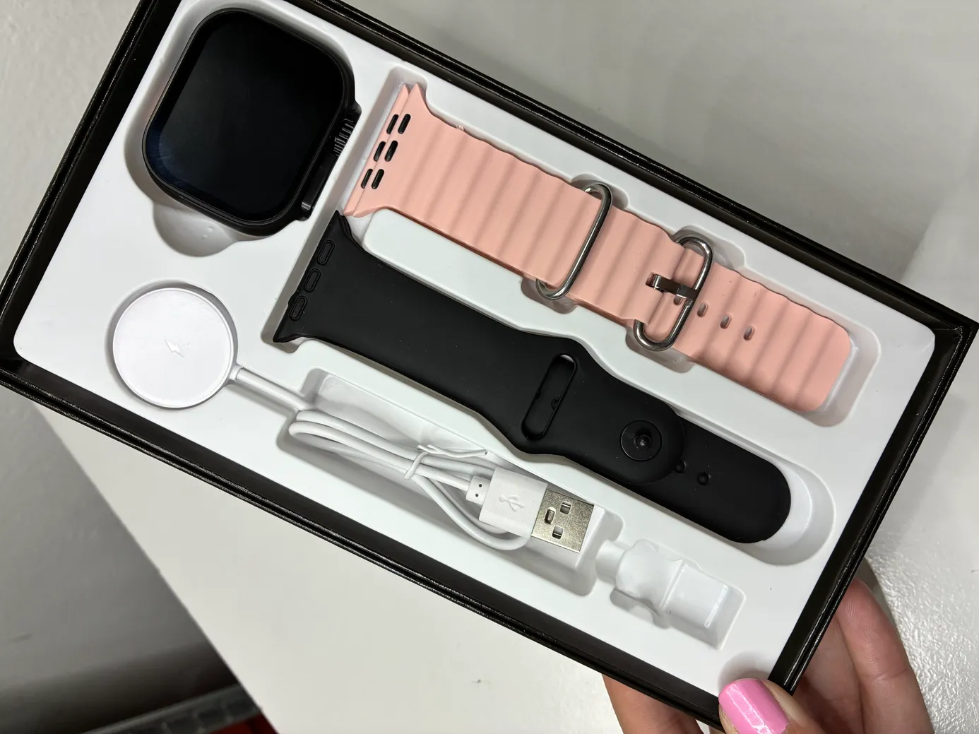 Cofre de Smartwatch Ultra 3, amoled con 2 mallas