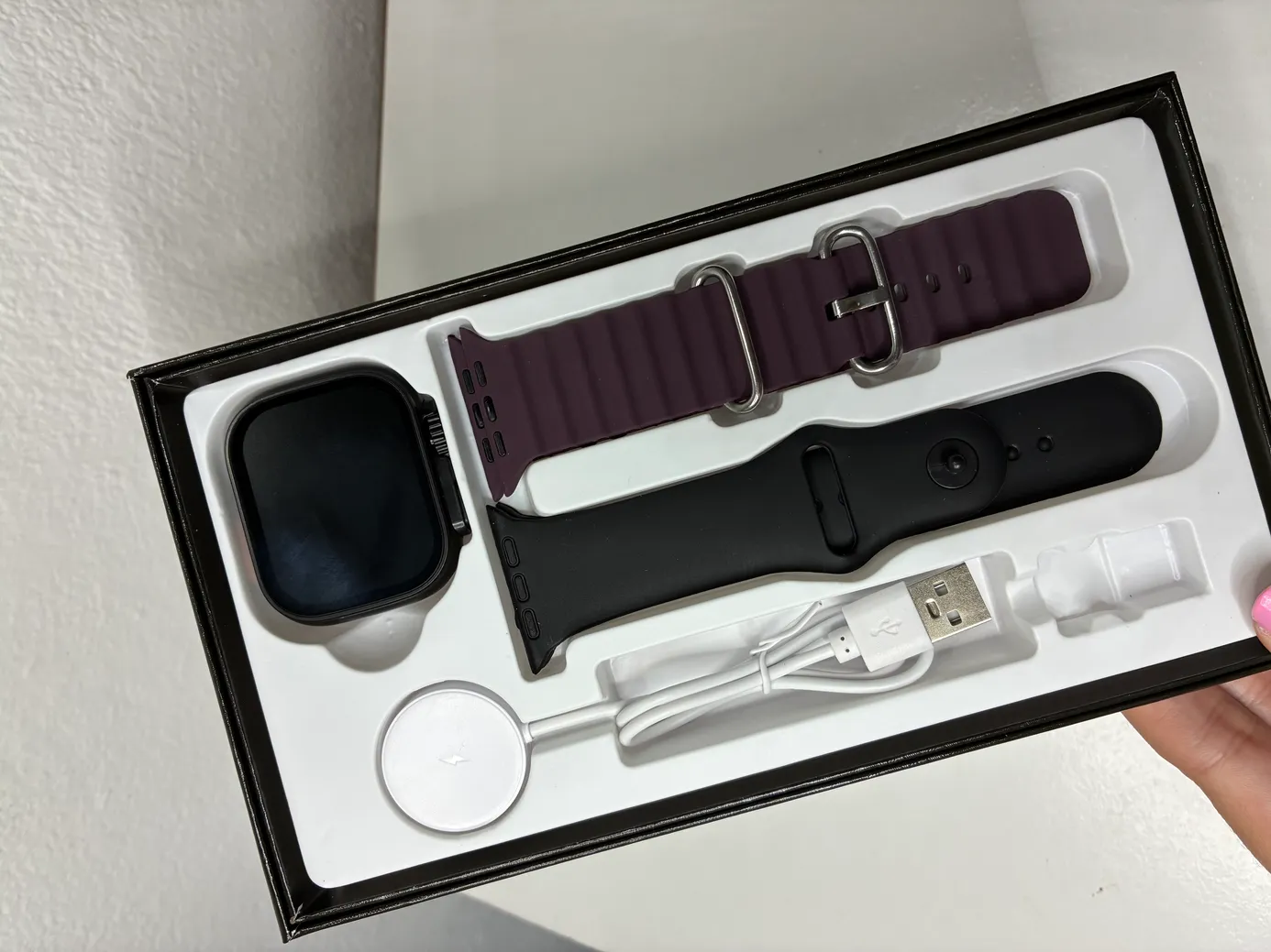 Cofre de Smartwatch Ultra 3, amoled con 2 mallas