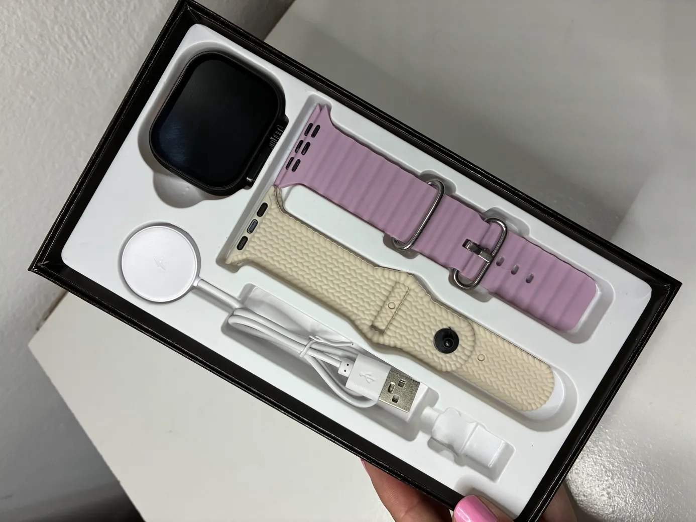 Cofre de Smartwatch Ultra 3, amoled con 2 mallas