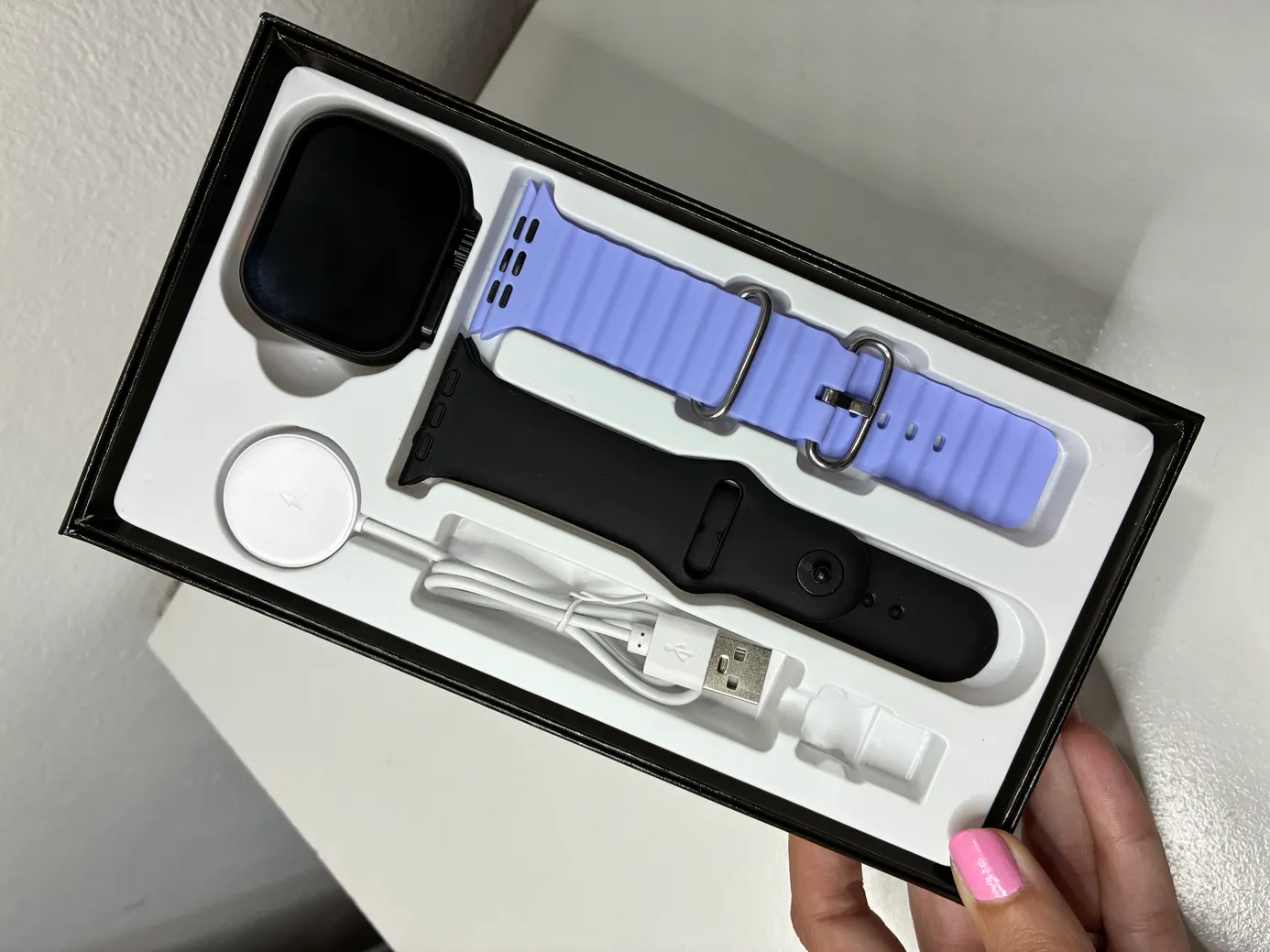 Cofre de Smartwatch Ultra 3, amoled con 2 mallas