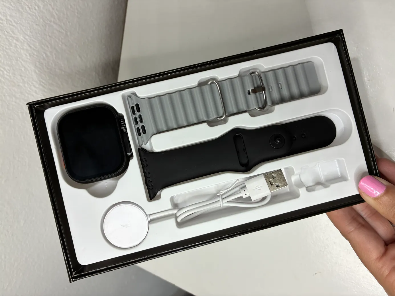 Cofre de Smartwatch Ultra 3, amoled con 2 mallas