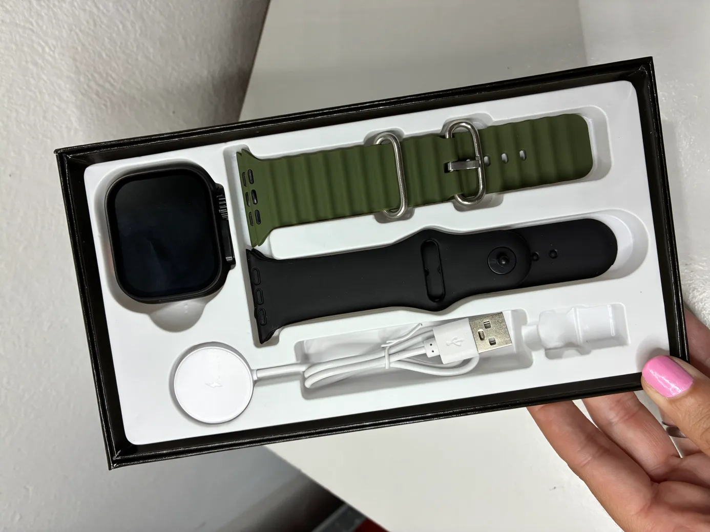 Cofre de Smartwatch Ultra 3, amoled con 2 mallas