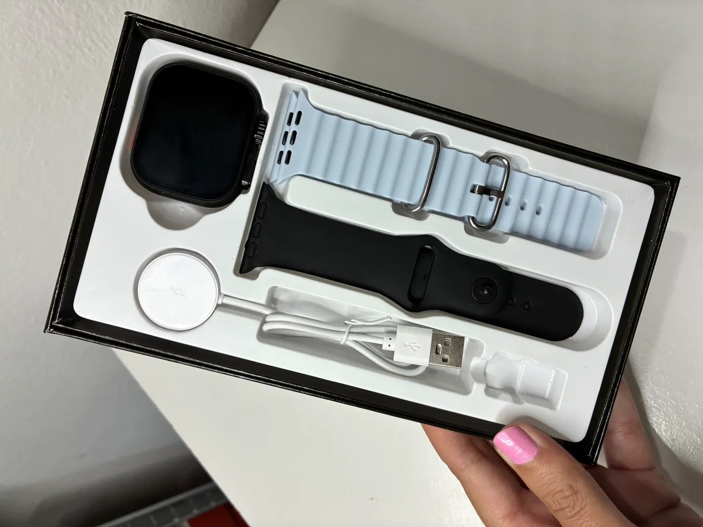 Cofre de Smartwatch Ultra 3, amoled con 2 mallas